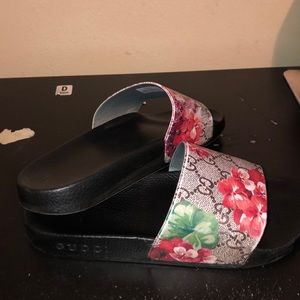 Gucci floral slides